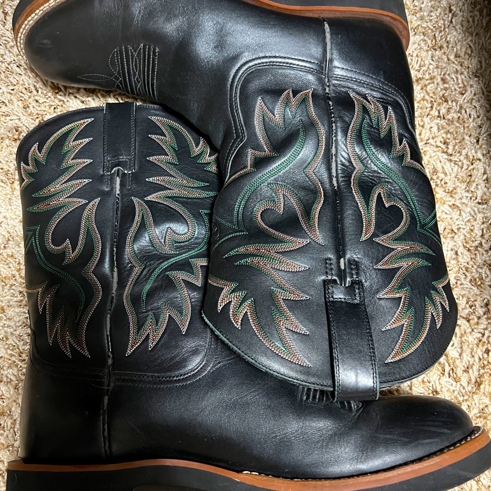 Ariat black leather boots. 12D